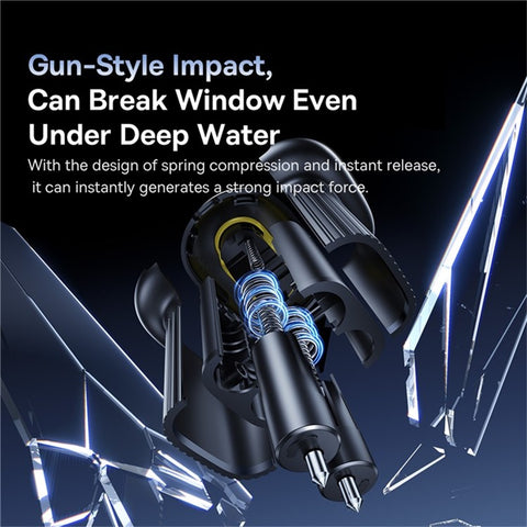 BASEUS Gotrip DT1 Car Double-Headed Safety Hammer Emergency Escape Tool Vehicle Window Breaker