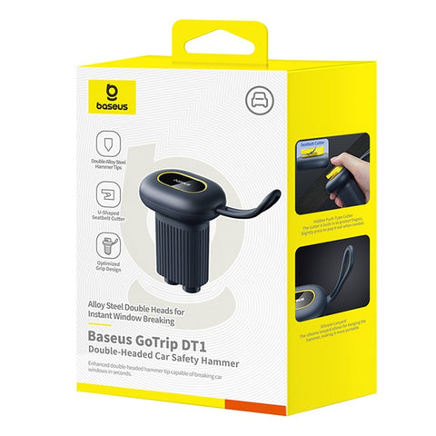 BASEUS Gotrip DT1 Car Double-Headed Safety Hammer Emergency Escape Tool Vehicle Window Breaker