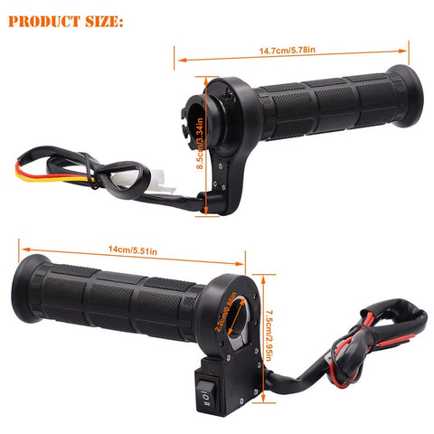 WUPP CS-203A1 1Pair Motorcycle Heated Grips for Winter Universal Electric Heating Handlebar 12V Modified Heating Grips Electric Scooter Handlebar