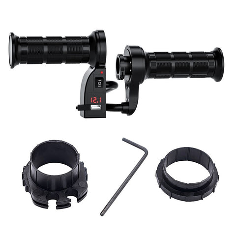 WUPP CS-503A1 1Pair Winter Motorcycle Heated Grips Universal Electric Heating Handlebar 12V Modified Heating Grips E-Bike Warmer Handgrips