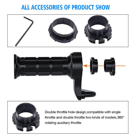 WUPP CS-503A1 1Pair Winter Motorcycle Heated Grips Universal Electric Heating Handlebar 12V Modified Heating Grips E-Bike Warmer Handgrips