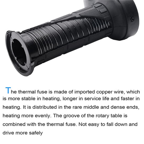 WUPP CS-503A1 1Pair Winter Motorcycle Heated Grips Universal Electric Heating Handlebar 12V Modified Heating Grips E-Bike Warmer Handgrips