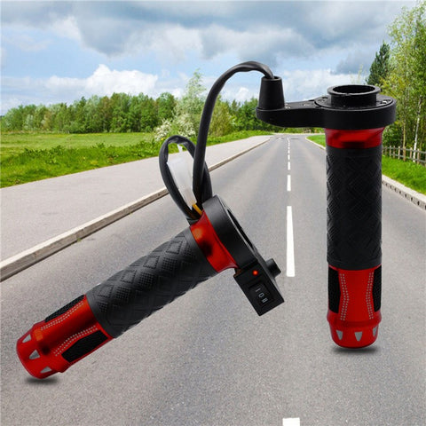WUPP CS-764 1 Pair Motorcycle Heating Handlebars Aluminum Alloy 12V Electric Heated Handlebar Grips Motorbike Heating Handle Warmers