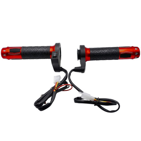 WUPP CS-764 1 Pair Motorcycle Heating Handlebars Aluminum Alloy 12V Electric Heated Handlebar Grips Motorbike Heating Handle Warmers