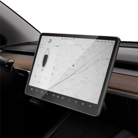 M30118 For Tesla Model 3 / Y Car Display Navigation Screen Protector Tempered Glass Protector Film (HD Clear Design)