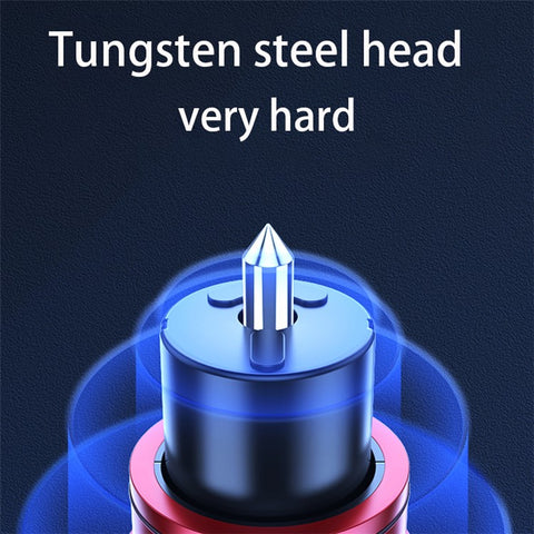 SEAMETAL AC01 Metal Car Window Breaker 2-in-1 Safety Hammer + Seat Belt Cutter Car Portable Escape Hammer