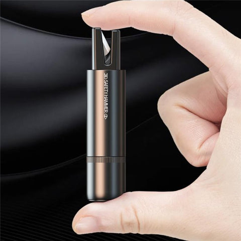 SEAMETAL AC01 Metal Car Window Breaker 2-in-1 Safety Hammer + Seat Belt Cutter Car Portable Escape Hammer
