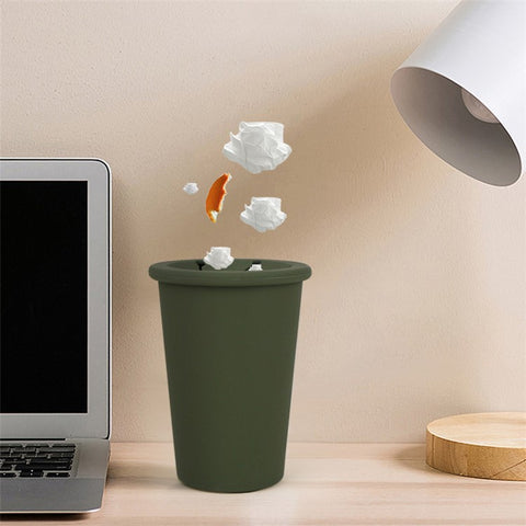 Car Trash Can Garbage Holder Vehicle Door Cup Holder Seat Back Silicone Trash Bin Dustbin