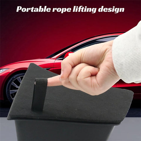 ALZH091 2 Sets For Model 3 PP+TPE Trunk Side Storage Bin Organizer Storage Box with Lid