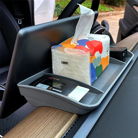 TSL248 For Model Y / 3 TPE Box Car Behind Screen ETC Storage Tray