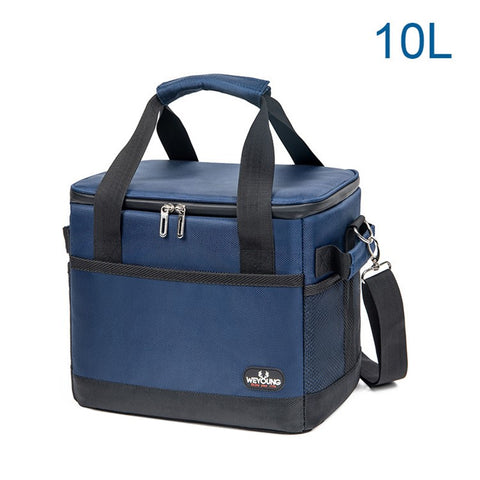 10L Portable Car Picnic Cooler Bag Waterproof Insulation Food Drink Storage Bag