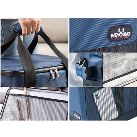 10L Portable Car Picnic Cooler Bag Waterproof Insulation Food Drink Storage Bag