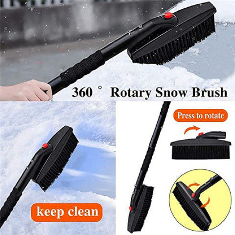 MAIZELAI 3 In 1 Detachable Ice Scraper Windshield Ice Breaker Winter Snow Brush Shovel Car Snow Remover Kit