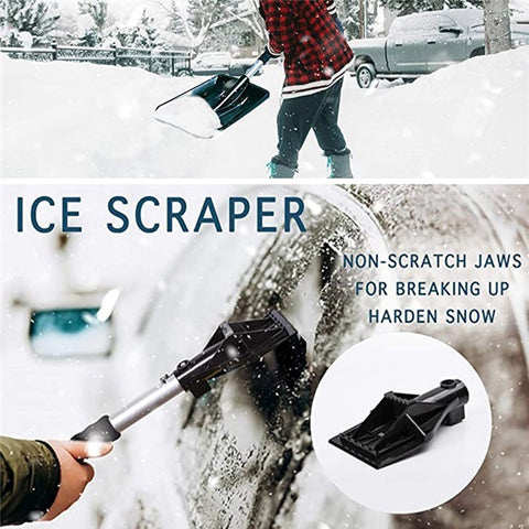 MAIZELAI 3 In 1 Detachable Ice Scraper Windshield Ice Breaker Winter Snow Brush Shovel Car Snow Remover Kit