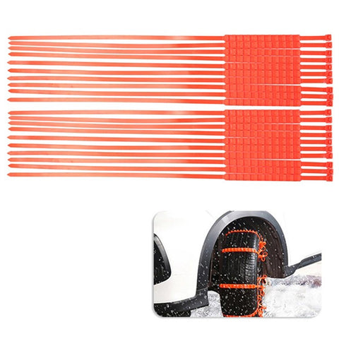 20Pcs Car Winter Tires Snow Chain Outdoor Car Winter Tire Wheels Chains Snow Wheel Tyre Cable Belt