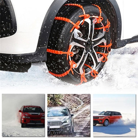 20Pcs Car Winter Tires Snow Chain Outdoor Car Winter Tire Wheels Chains Snow Wheel Tyre Cable Belt