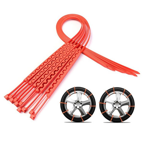 20Pcs Car Winter Tires Snow Chain Outdoor Car Winter Tire Wheels Chains Snow Wheel Tyre Cable Belt