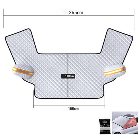ST-4013 Winter Car Windshield Front Window Cover Aluminium Film Snowproof Protective Cover