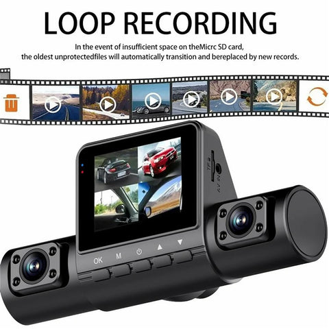 M80 Pro Car DVR Dash Cam 1080P Night Vision Parking Monitoring 4 Cameras Car Driving Recorder