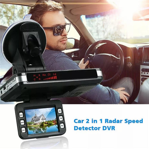 2 In 1 Night Vision Car DVR Speed Camera Alert Dash Cam Radar Detector ( Russian Version )