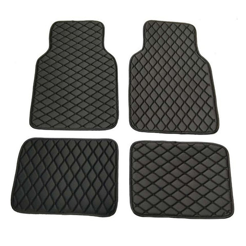 4PCS Universal Car PVC Floor Mats Waterproof Anti-dirt Floor Pads