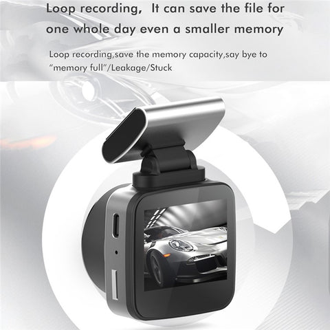 ANYTEK Q2M 2.0-inch HD 2K Car DVR Parking Monitoring Night Vision Front Rear Dual Camera Driving Recorder Dash Cam