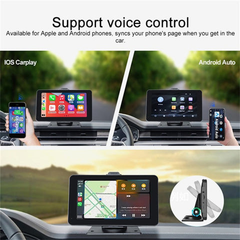 P703S 7'' Wireless Car Player Driving Recorder GPS Navigation Multimedia Player Car Stereo