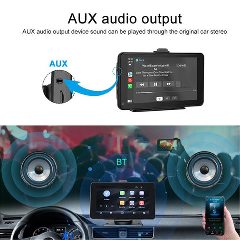 P703S 7'' Wireless Car Player Driving Recorder GPS Navigation Multimedia Player Car Stereo