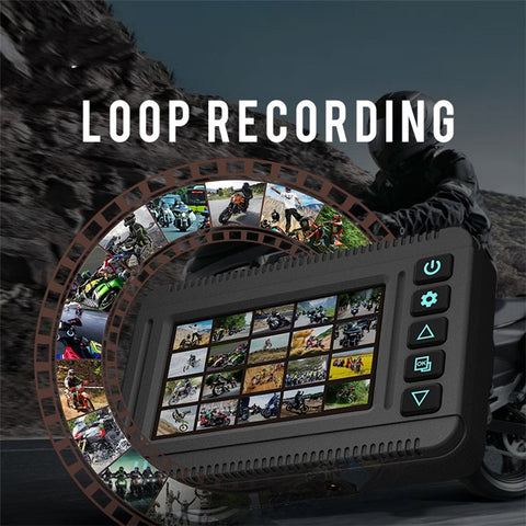 S30 Motorcycle Dash Cam Sport Driving Recorder Dash Cam Dual 2K Motorbike Camera Loop Recording