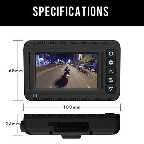 S30 Motorcycle Dash Cam Sport Driving Recorder Dash Cam Dual 2K Motorbike Camera Loop Recording