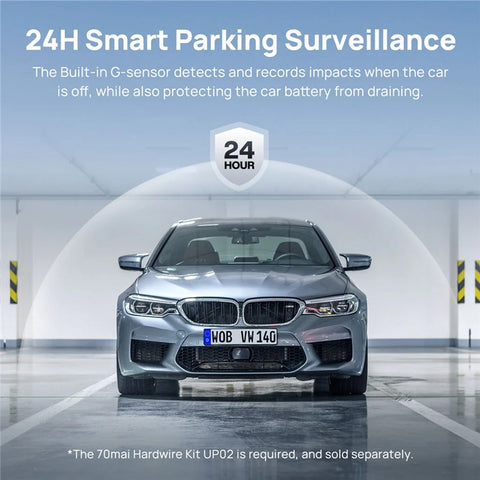 70 MAI A800S Dash Cam Car DVR 4K UHD Cinema Support Rear Cam