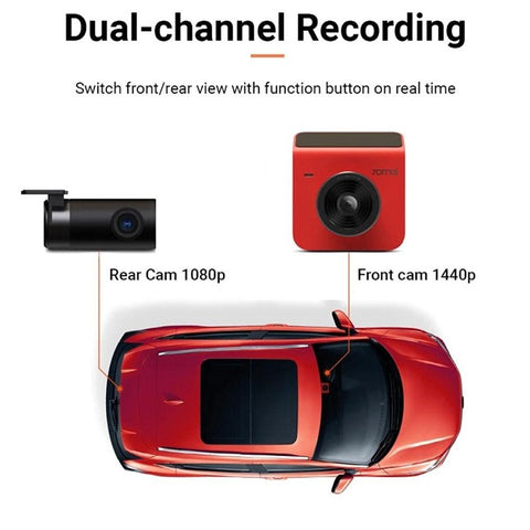 70MAI Dash Cam A400-1 Set with RC09 Rear Camera Automobile Recorder, International Edition