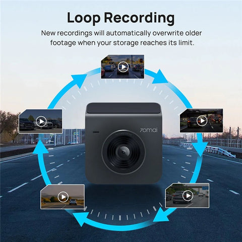 70MAI Dash Cam A400-1 Set with RC09 Rear Camera Automobile Recorder, International Edition