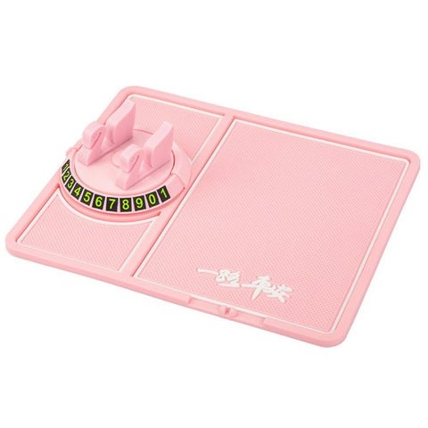 BAVISS B-58 Car Dashboard Sticky Pad 360 Degrees Rotation Mobile Phone Holder Mat