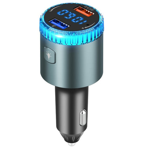BC77 MP3 Player Ambient Light Digital Display Bluetooth-Compatible Car Charger FM Transmitter Support U-Disk