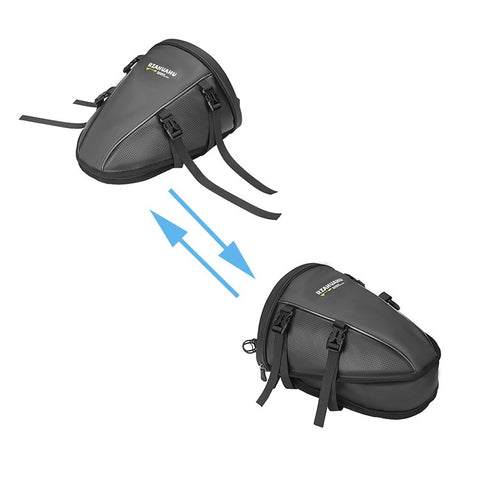 RZAHUAHU 13L Waterproof Motorcycle Rear Seat Bag Large Capacity Hard Shell Multifunctional Motorbike Tail Bag