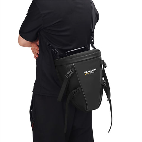 RZAHUAHU 13L Waterproof Motorcycle Rear Seat Bag Large Capacity Hard Shell Multifunctional Motorbike Tail Bag