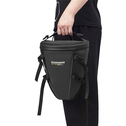RZAHUAHU 13L Waterproof Motorcycle Rear Seat Bag Large Capacity Hard Shell Multifunctional Motorbike Tail Bag