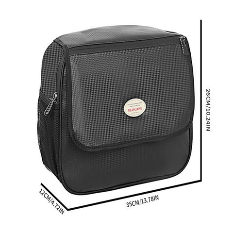 RZAHUAHU 10L Waterproof PU Motorcycle Rear Seat Bag Motorbike Bicycle Tools Storage Tail Bag