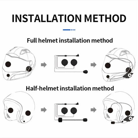 Y60 Motorcycle Bluetooth-compatible Headset Waterproof Helmet Speakers Noise Cancellation / FM Radio