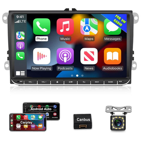 RH-753E For Golf MK5 / Polo / Passat / Jetta 1G+16G 9-inch HD Multimedia Player Car FM Radio Android 13 Carplay Music Video Player