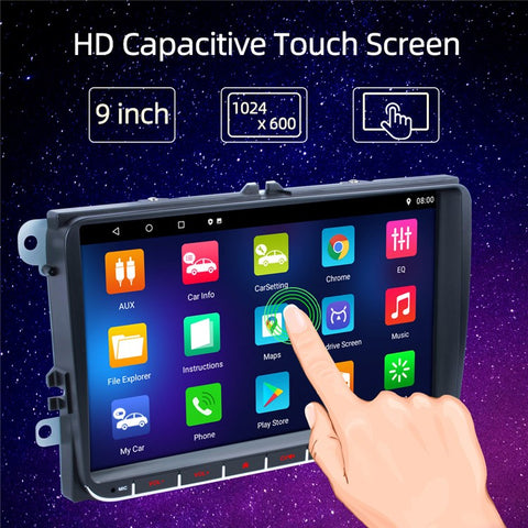 RH-753F For Golf MK5 / Polo / Passat / Jetta 1G+32G 9-inch HD Multimedia Player Car FM Radio Android 13 Carplay Music Video Player