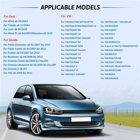 RH-753C For Golf MK5 / Polo / Passat / Jetta 2G+32G 9-inch HD Vehicle Player Car FM Radio Offline Map Multimedia Player