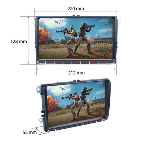 RH-753A For Golf MK5 / Polo / Passat / Jetta 1G+16G Car Multimedia Player 9-inch Android 13 FM Radio Video Player