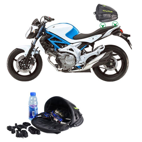 RIDING TRIBE G-XZ-017 Motorcycle Tank Bag Motorbike Tail Bag Waterproof Travel Backpack