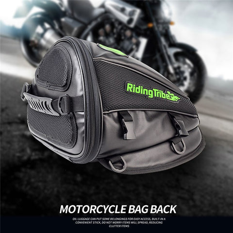 RIDING TRIBE G-XZ-017 Motorcycle Tank Bag Motorbike Tail Bag Waterproof Travel Backpack
