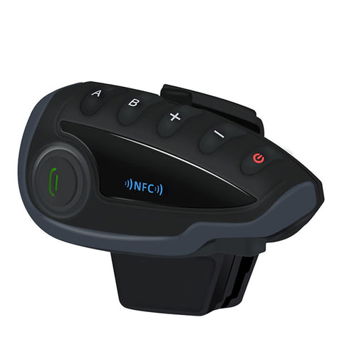 VNETPHONE V8 Motorcycle Helmet Intercom Bluetooth-compatible Headset Remote Control 1200M Wireless Distance Supporting Five People Live Chat