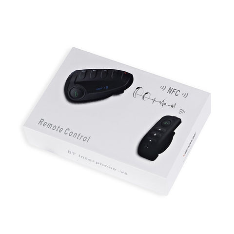 VNETPHONE V8 Motorcycle Helmet Intercom Bluetooth-compatible Headset Remote Control 1200M Wireless Distance Supporting Five People Live Chat