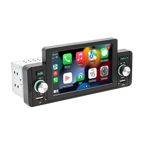 SWM 160C 5 inch Single Spindle Car Bluetooth-compatible Player MP5 MP4 Radio Audio Player CarPlay Cell Phone Connected Car BT Player