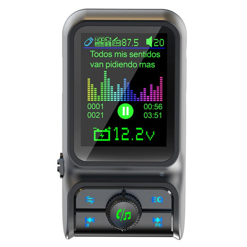 BC85 Car Bluetooth-compatible Player QC3.0 / PD Fast Charger 1.77" Color Screen Car FM Transmitter Support EQ Sound Adjustment